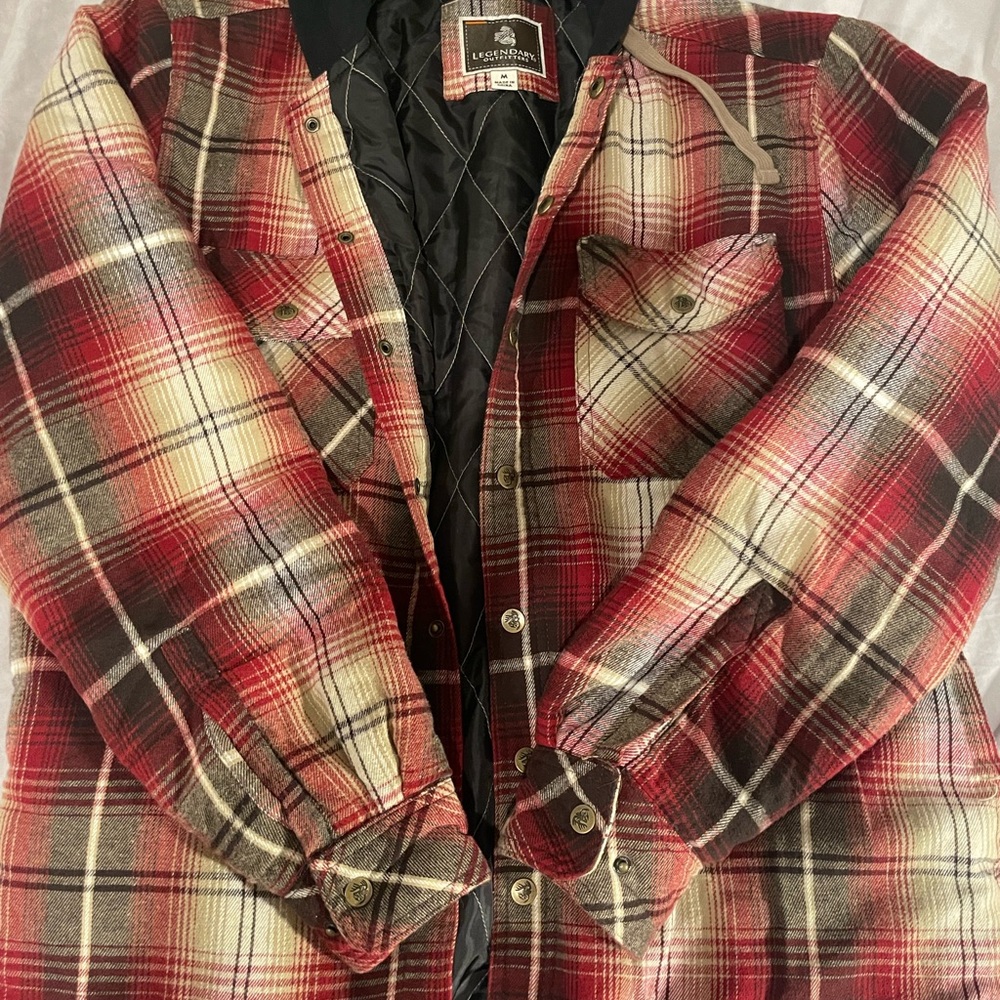Eddie Bauer Men's Red Plaid Jacket